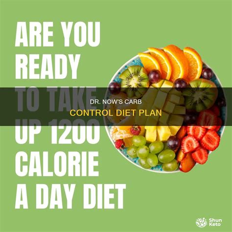 Dr. Now's Carb Control Diet Plan | ShunKeto