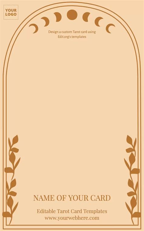 Blank Tarot Card Templates to Print