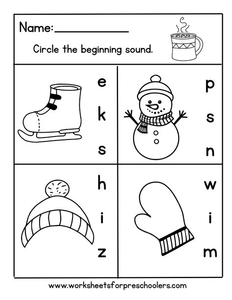 Winter Activities Worksheet 的图像结果