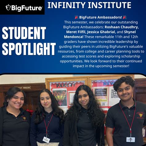 Infinity Institute: Big Future Ambassadors | Infinity Institute