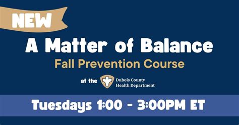 A Matter of Balance: Fall Prevention Course, 1187 South Saint Charles ...