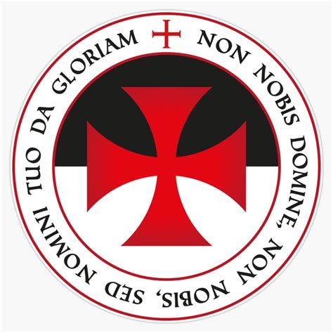 Amazon.com - The Knights Templar Cross Christian Crusader Seal Motto ...