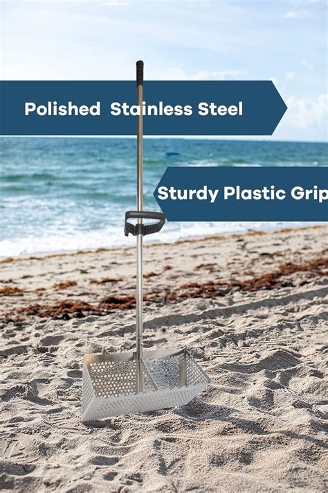 MEEGOON Stainless Steel Sand Fleas Rake with Long Handle and India | Ubuy