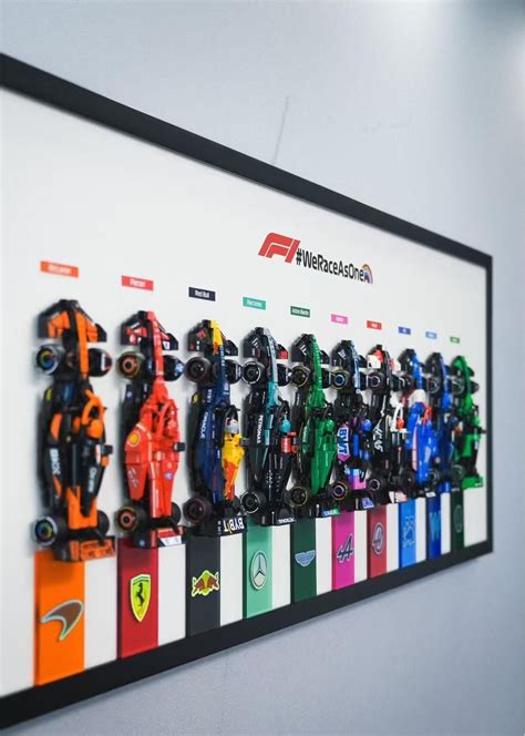 LEGO F1 Car Wall Display 🏎️ | Lego room, Lego display, Lego room decor