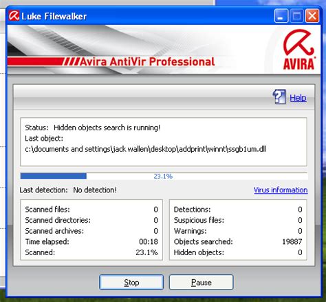 Avira antivir personal free antivirus, version