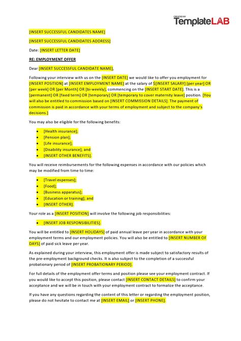 Offer Letter 的图像结果