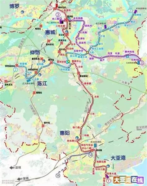 惠州地铁1号线具体站点曝光，大亚湾有哪些站点？_房产资讯_房天下