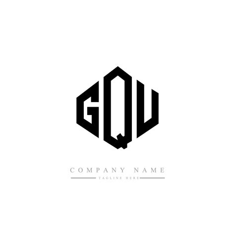GQU letter logo design with polygon shape. GQU polygon and cube shape ...