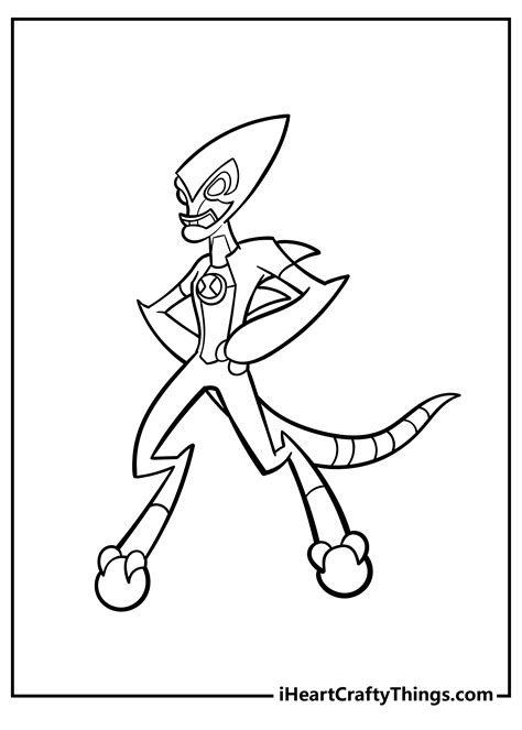 Ben Ten Coloring Pages Free Printable [2025]