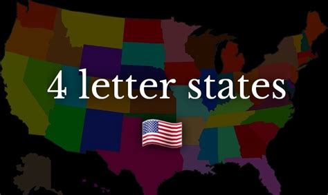 List Of All 4 Letter States In USA 2024 - Kenyan Magazine