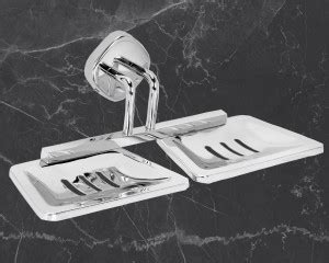 DOCOSS High Grade Stainless Steel Double Soap Dish Wall Mounted Classic ...