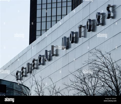 A sign is displayed at the General Motors global headquarters at the Renaissance Center on ...
