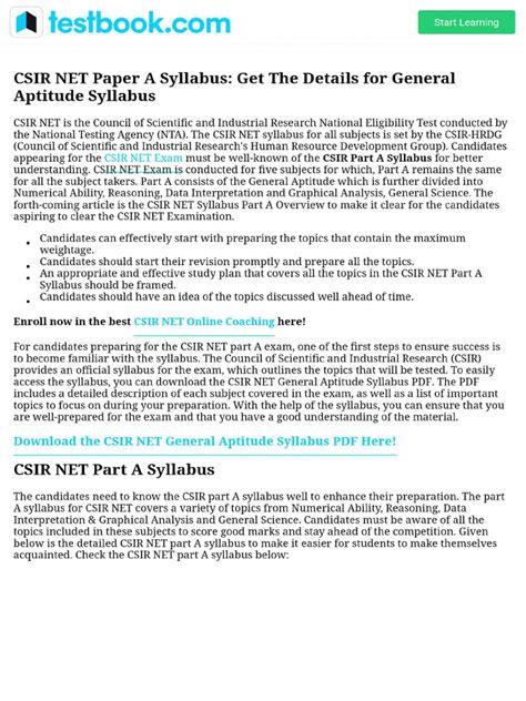 CSIR Net Part A Syllabus 的图像结果
