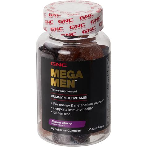 GNC Mega Men Multivitamin Gummies - 60-Count - Save 44%