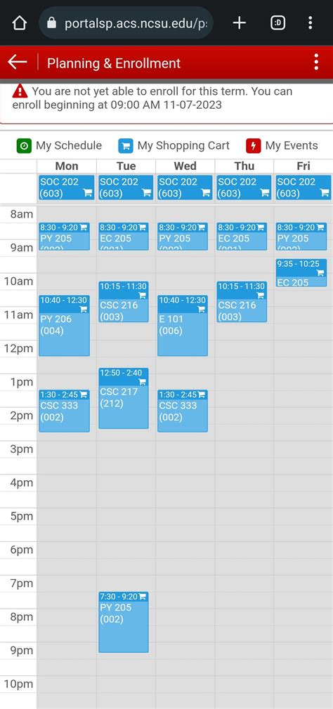 Is this schedule good for spring ? : r/NCSU