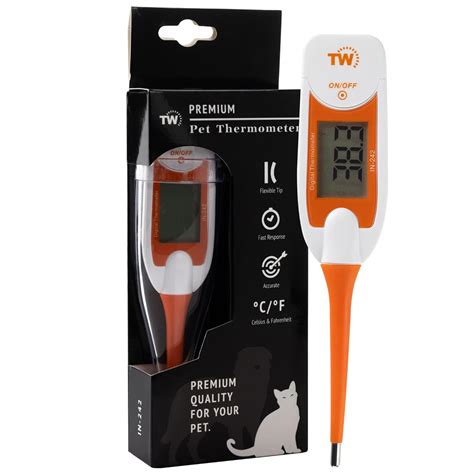 Premium Pet Thermometer for Animal Owners of Dogs Cats Horses Flexible ...