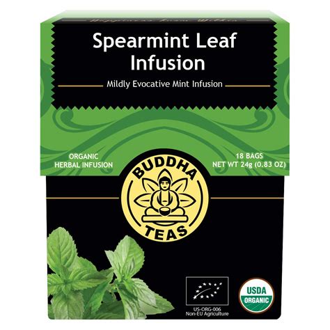 Amazon.com : Buddha Teas Organic Spearmint Tea - OU Kosher, USDA ...