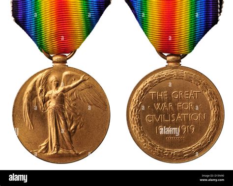 First World War British Victory medal Stock Photo: 52372236 - Alamy
