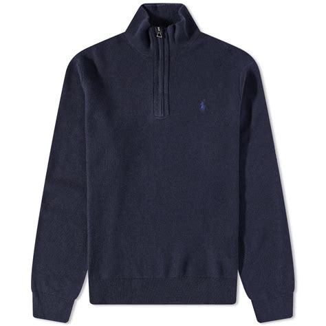 Polo Ralph Lauren Quarter-Zip Sweat Navy Heather | END. (JP)