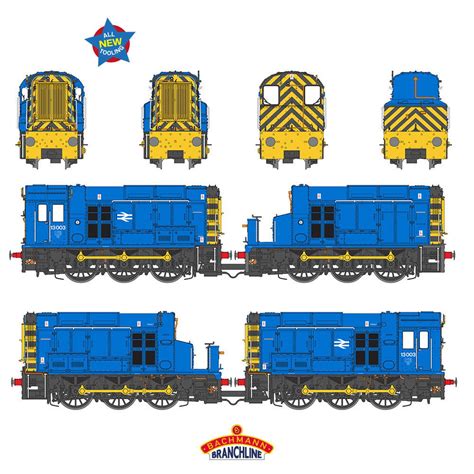 35-946 Bachmann OO Gauge Class 13 13003 BR Blue