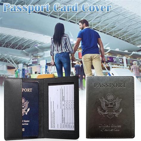 Buy Passport Wallets and Vaccine Card Holder Combo, Leather PU Passport ...