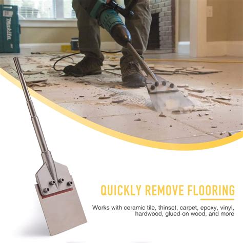 Buy ZELCAN SDS-Max Chisel Bit 6 Inch Blade Scraper 2 Foot Long Handle ...