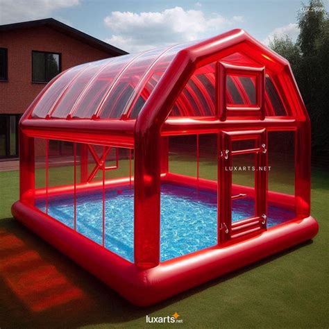 LUX.2599 Inflatable Barn Shaped Pools: Perfect for Backyard Fun ...