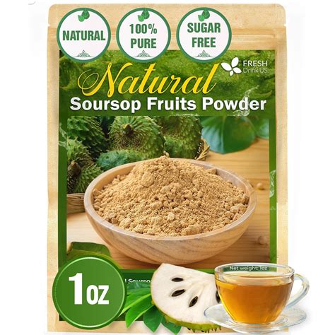 Amazon.com : FreshDrinkUS, Premium 1oz Soursop Fruit Powder, 100% ...