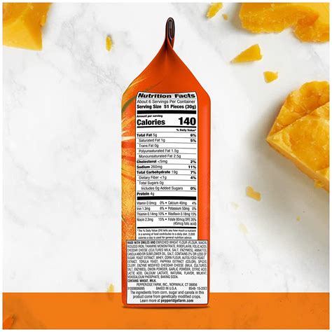 Goldfish Nutrition Label
