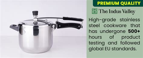 Buy The Indus Valley Triply Stainless Steel Inner Lid Pressure Cooker ...