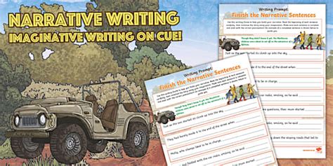 * NEW * Writing Prompt: Finish the Narrative Sentences