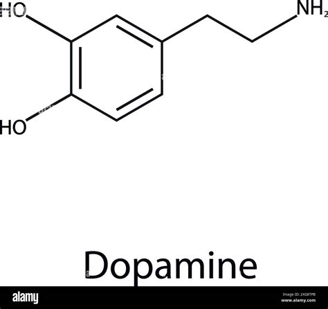 Chemical formula of dopamine. Organic chemistry. Vector Stock Vector Image & Art - Alamy