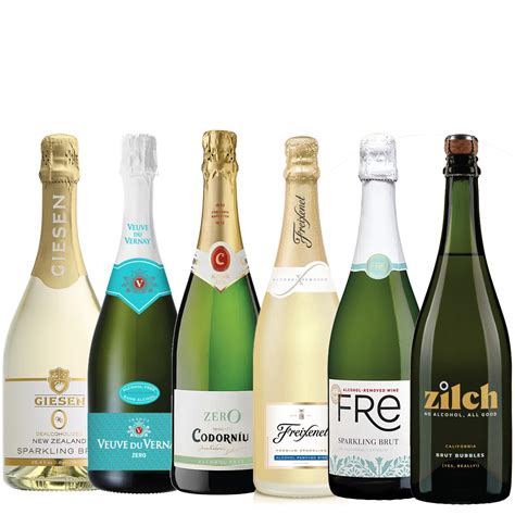 Amazon.com: Sparkling Non-Alcoholic Wine Date Night Mixed 6 Pack ...