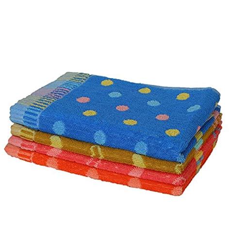 JENNY DENIAL 100% Cotton Hand Towels Set of 6 Soft (400 GSM) Multi ...