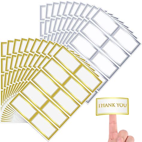 Buy 200 Pieces Shipping Labels 2 x 4 Inch Matte White with Metallic ...