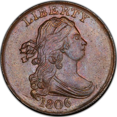 Half Cent 1806 Draped Bust, Coin from United States - Online Coin Club