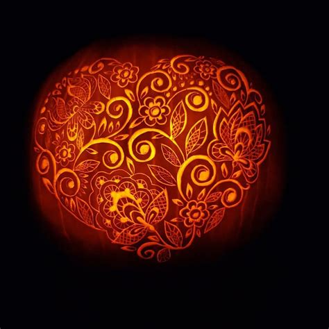 Flower Pumpkin Stencil