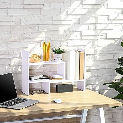 Buy FITUEYES Wood Adjustable Display Shelf Desktop Organizer Office ...