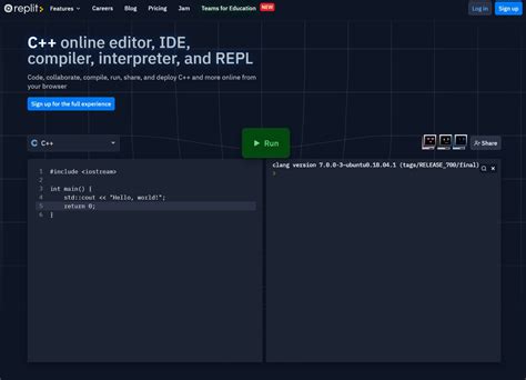 Using C Programming On Repl.it 的图像结果