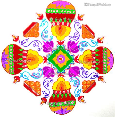 Pongal Kolam designs 2016 collection-1