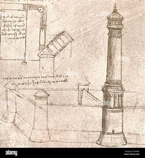 Architecture for castles, c1472-c1519 (1883). Artist: Leonardo da Vinci ...