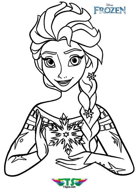 Beautiful Elsa Coloring Page | Elsa coloring pages, Frozen coloring ...