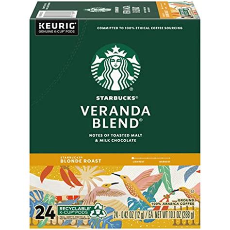 Starbucks Veranda Blend Blonde Roast Coffee, Genuine Keurig K-Cup Pods ...