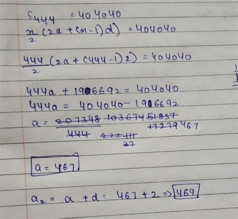 The sum of 444 consecutive odd numbers is 404040. What is the second ...
