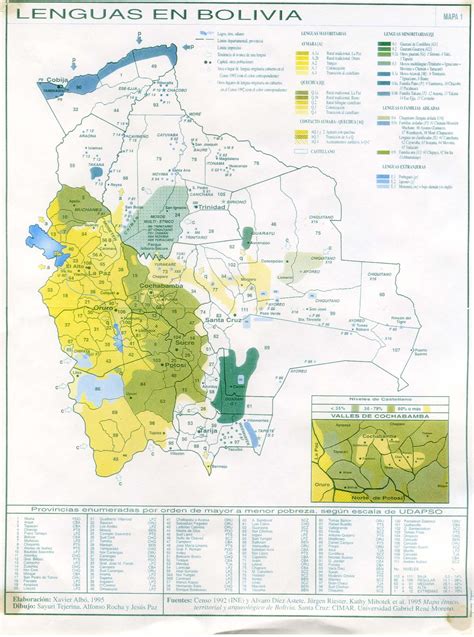 Languages of Bolivia | Bolivia mapa, Geografía humana, Mapas