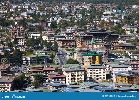 Thimphu, the Capital of Bhutan Stock Photo - Image of mountaineering ...