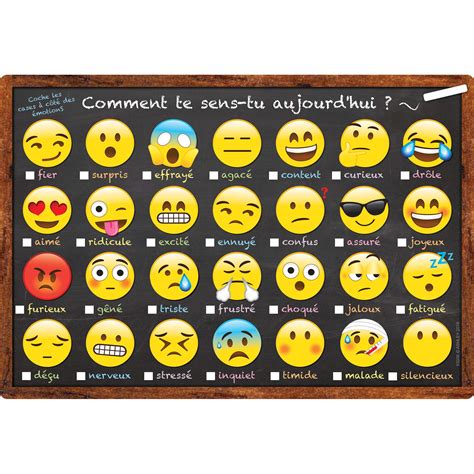 Buy Smart Poly French Immersion Chart, 13" x 19", Emoji, Comment te ...