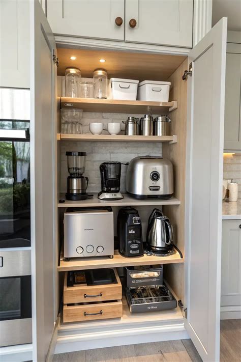 14+ Clever Appliance Garage Cabinet Ideas - How Can This
