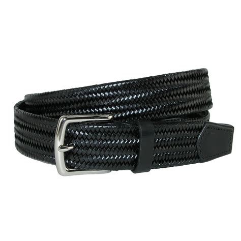 Men's Daytona Braided Leather Stretch Belt by CrookhornDavis | Braided ...