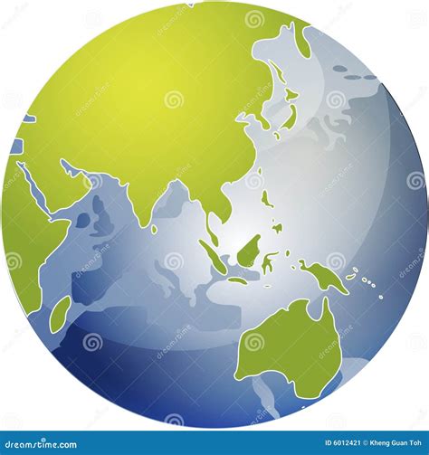 Asia location on the globe